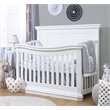 Pemberley Row Wood White Crib Rectangular Convertible 59
