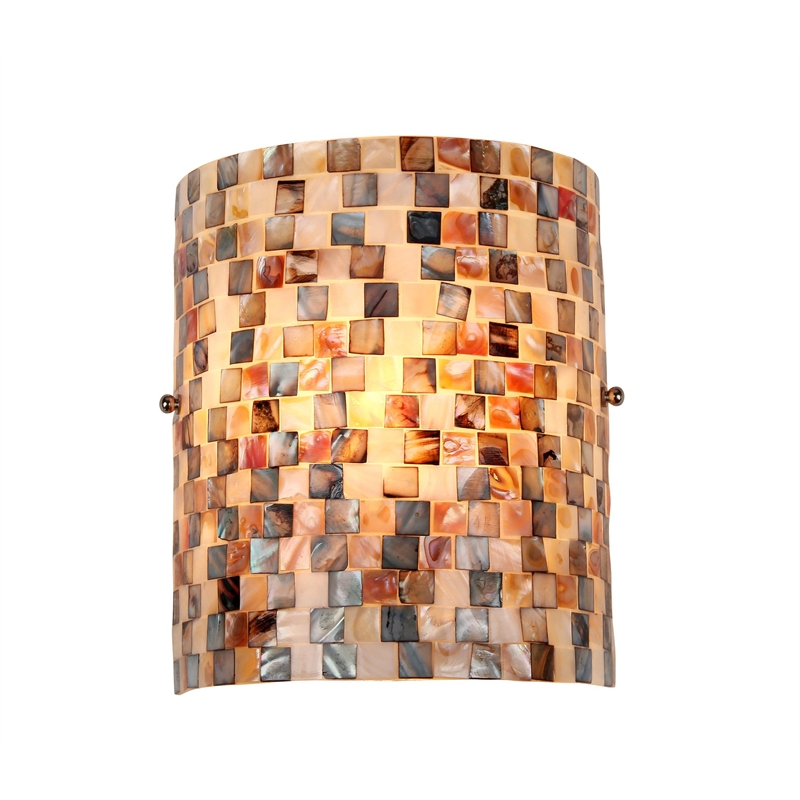 Pemberly Row Contemporary Mosaic 1 Light Wall Sconce 8.3