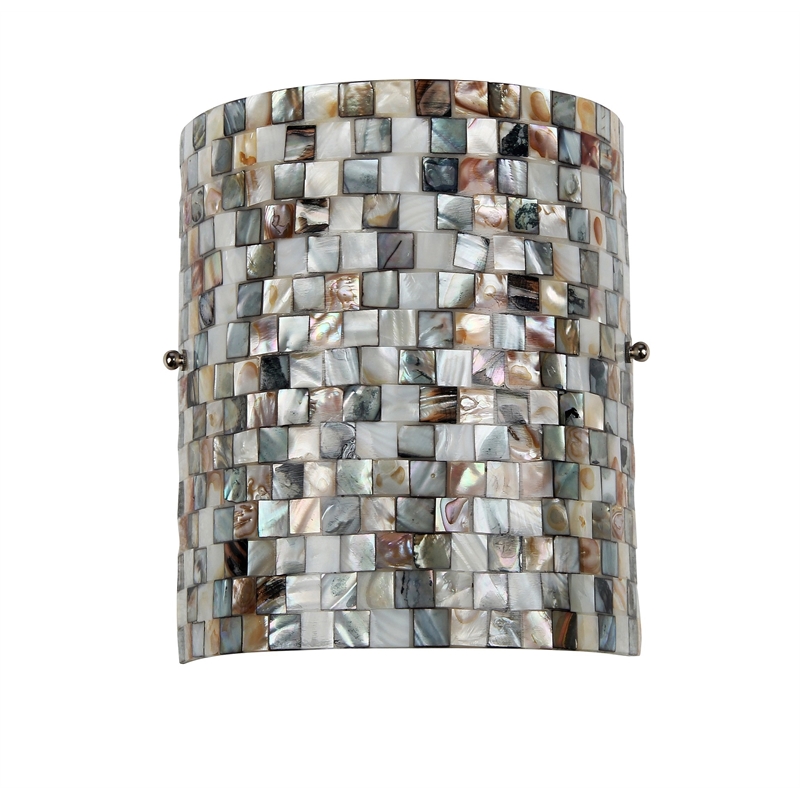 Pemberly Row Contemporary Mosaic 1 Light Wall Sconce 8.3