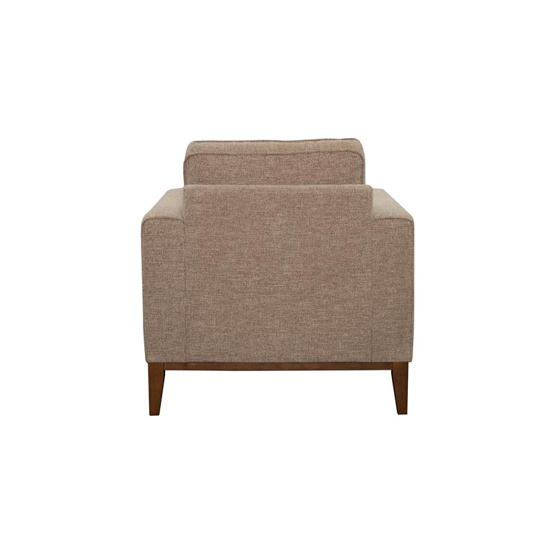 Pemberly Row Modern / Contemporary Wood Trim Chair - Cream Finish