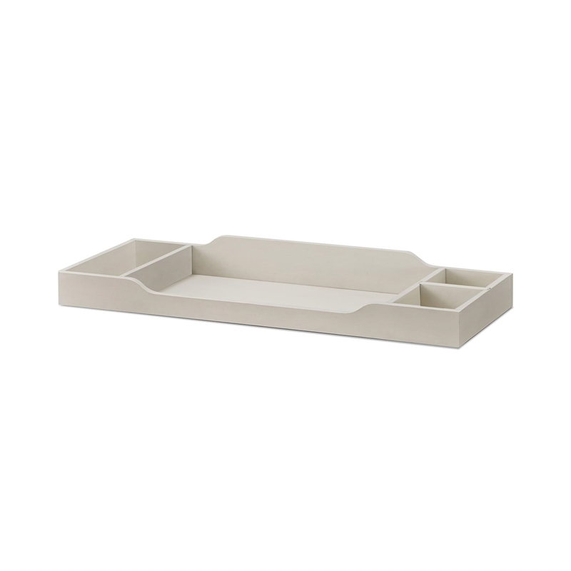 Pemberly Row Wood Topper for Double Dresser in Brushed Ivory