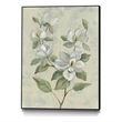 Pemberly Row Canvas 30x40 Sage Magnolia Framed in Multi-Color