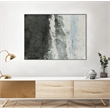 Pemberly Row Canvas 32x24 Black & Gray & Blue Framed in Multi-Color