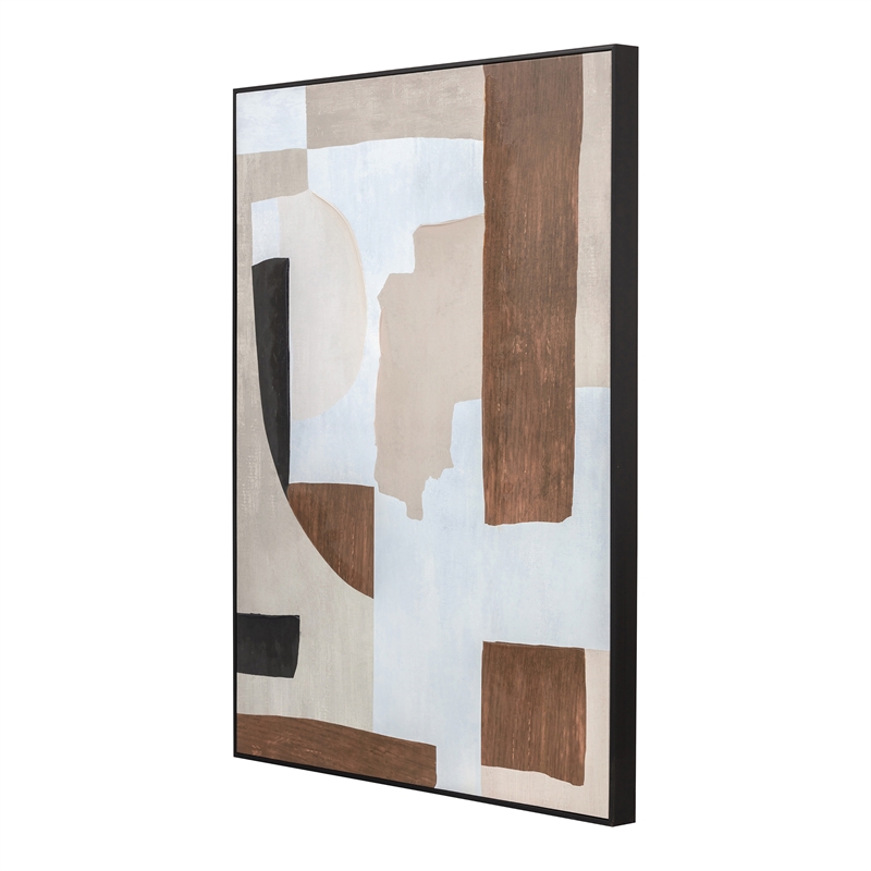 Pemberly Row Contemporary 2 Fabric Wall Decor in Multi-Color