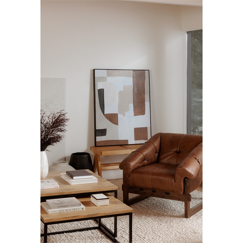 Pemberly Row Contemporary 2 Fabric Wall Decor in Multi-Color