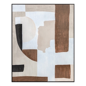 Pemberly Row Contemporary 2 Fabric Wall Decor in Multi-Color
