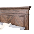 Pemberly Row Modern / Contemporary Solid Wood 6/6 Ek Bed in Walnut