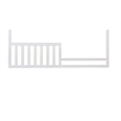 Pemberly Row Farmhouse Wood Toddler Guard Rail in Sea Shell White