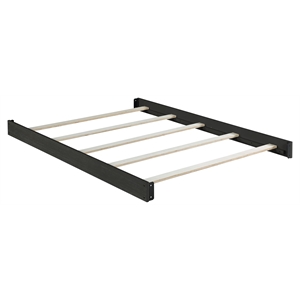 Pemberly Row Contemporary Wood Full Bed Conversion Kit in Brown