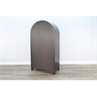 Pemberly Row Modern / Contemporary Arched Wood Wine Bar Cabinet