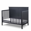 Pemberly Row Contemporary 4-in-1 Convertible Crib in Midnight