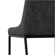 Pemberly Row Dining Chair (Setof 2) in Distressed Slate Gray Vegan Faux Leather