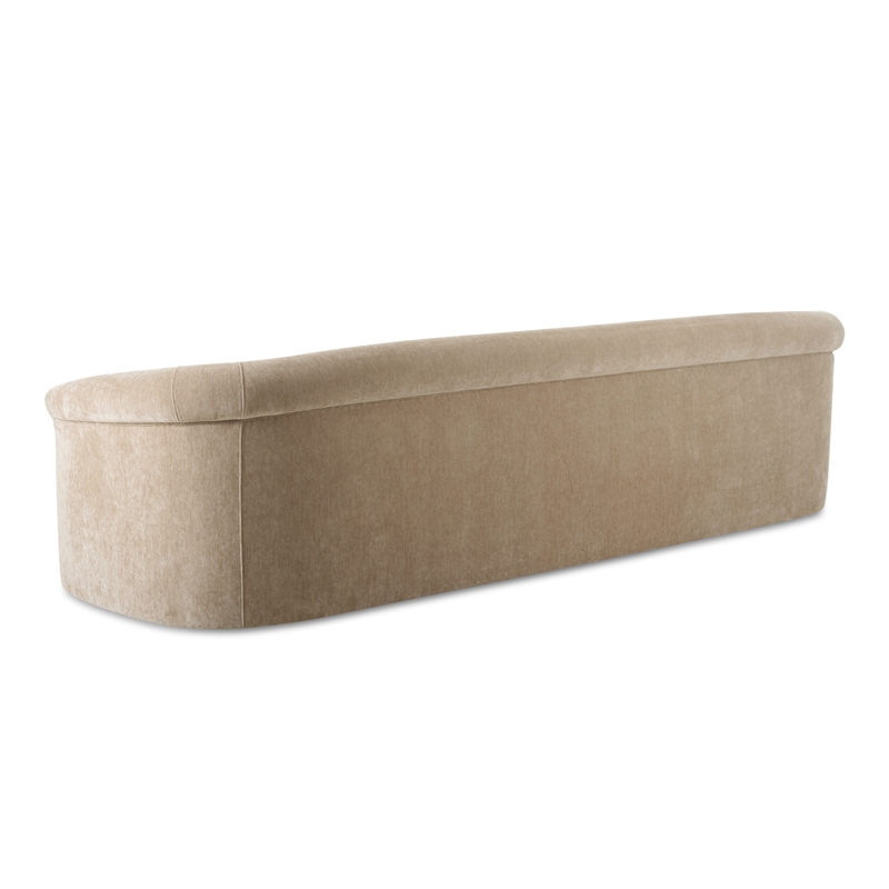 Pemberly Row Modern / Contemporary Sofa Beige Finish Fabric Sofa