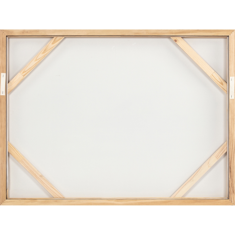 Pemberly Row Modern / Contemporary Solid Pine Framed Painting Canvas