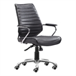 Pemberly Row Enterprise Office Collection Low Back Office Chair Black