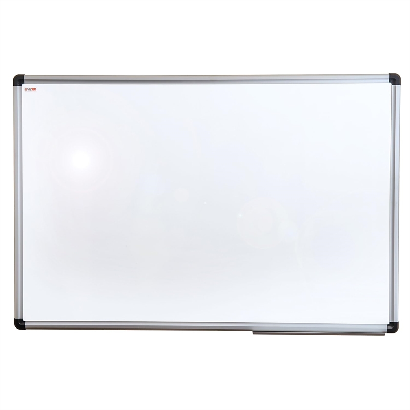 Pemberly Row Porcelain Magnetic Dry Erase Board Aluminium Frame Size 24 x 36