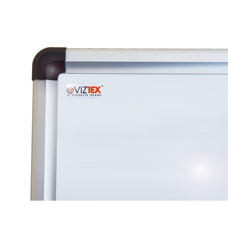 Pemberly Row Porcelain Magnetic Dry Erase Board Aluminium Frame Size 24 x 36