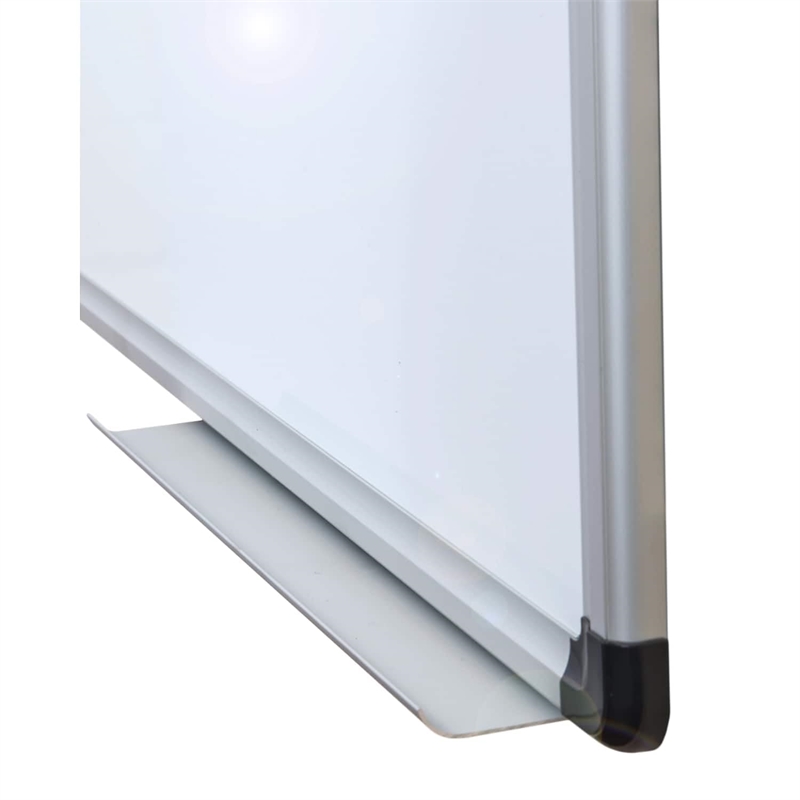 Pemberly Row Porcelain Magnetic Dry Erase Board Aluminium Frame Size 24 x 36