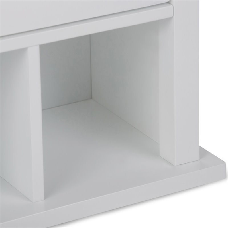 Pemberly Row Wood Double Door Wall Medicine Cabinet in Pure White