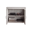 Pemberly Row Wood Small 4 Drawer Accent Chest in Natural Gray