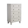 Pemberly Row Wood Small 4 Drawer Accent Chest in Natural Gray