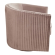 Pemberly Row Modern Upholstered Swivel Arm Chair in Light Gray