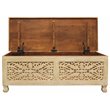 Pemberly Row Modern / Contemporary Solid Wood Storage Chest in Ivory