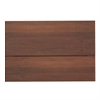 Pemberly Row Solid Wood Lift Top Coffee Table in Umber Brown and Gold