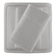 Pemberly Row Modern / Contemporary Micro Fleece Sheet Set in Gray