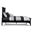Pemberly Row Modern / Contemporary Solid Wood 4/6 Full Bed in Black