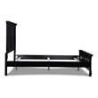 Pemberly Row Modern / Contemporary Solid Wood 4/6 Full Bed in Black