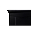 Pemberly Row Modern / Contemporary Solid Wood 4/6 Full Bed in Black