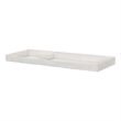 Pemberly Row Traditional Wood Changer Topper in Brushed White
