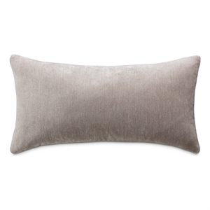 Pemberly Row 13x24&quot Chenille Accent Pillow in Smoke Gray in Set of 2