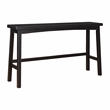 Pemberly Row Modern 4-Piece Pack Wood Pub Height Set in Black