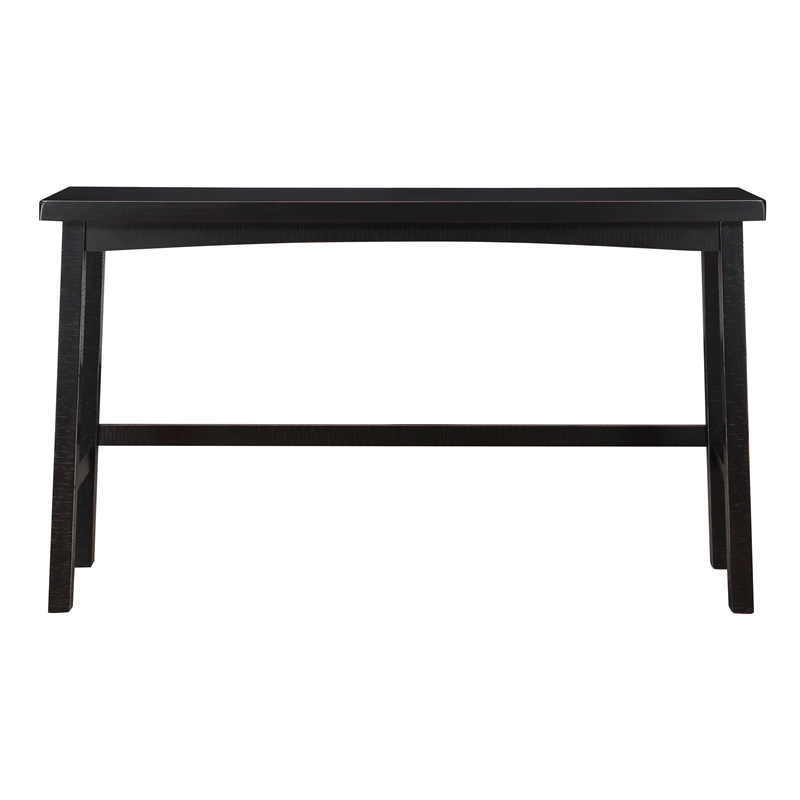 Pemberly Row Modern 4-Piece Pack Wood Pub Height Set in Black