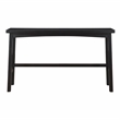 Pemberly Row Modern 4-Piece Pack Wood Pub Height Set in Black