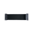 Pemberly Row Contemporary Bench with Solid Wood Frame in Black