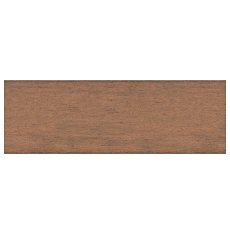 Pemberley Row Solid Wood Brown Storage Cabinet Rectangular Adjustable Shelves 36