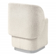 Pemberly Row Vanity Chair in Textured Cream Fabric Fully Assembled