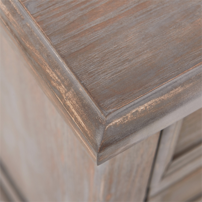 Pemberly Row Modern / Contemporary Wood 3 Drawer Chest in Gray