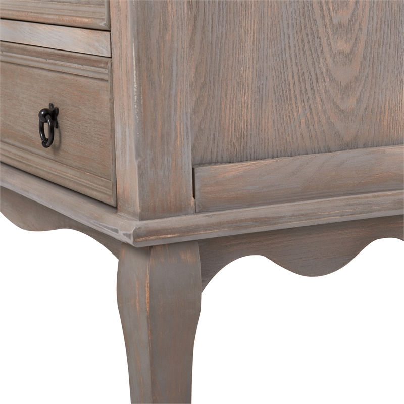 Pemberly Row Modern / Contemporary Wood 3 Drawer Chest in Gray
