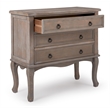 Pemberly Row Modern / Contemporary Wood 3 Drawer Chest in Gray