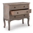 Pemberly Row Modern / Contemporary Wood 3 Drawer Chest in Gray