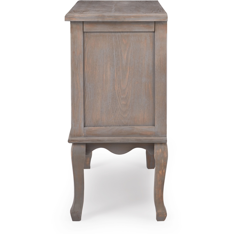 Pemberly Row Modern / Contemporary Wood 3 Drawer Chest in Gray