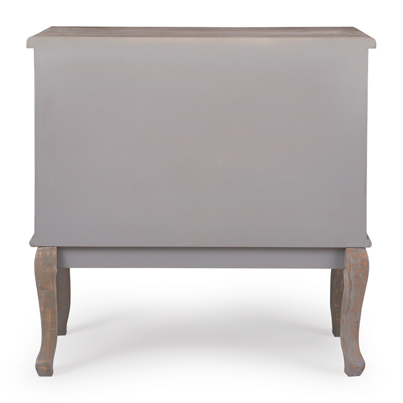 Pemberly Row Modern / Contemporary Wood 3 Drawer Chest in Gray