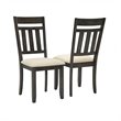 Pemberly Row Contemporary 9 Piece Wood Dining Set in Slate/Cream