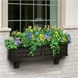 Pemberley Row Plastic Black Window Box Rectangular Weatherproof 36
