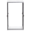 Pemberly Row Modern / Contemporary Solid Marble Side Table White