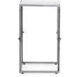 Pemberly Row Modern / Contemporary Solid Marble Side Table White